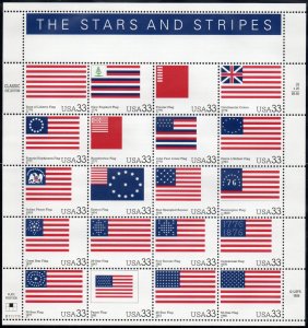 United States 3403 - Mint-NH -33c Stars and Stripes (2000) (cv $16.40)