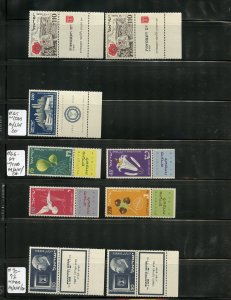 ISRAEL LOT OF TABS & ONE SINGLE MINT NEVER HINGED