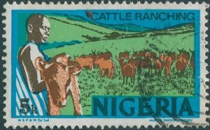 Nigeria 1973 SG282a 5k Cattle Ranching #1 FU