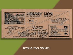 Library Lion Enjoys a Good Read on Presort Coil Bennett Cachetoons FDC