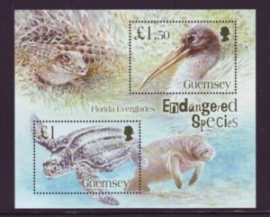 Guernsey Sc 892 2006 Endangered Species stamp sheet mint NH