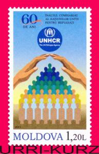 MOLDOVA 2011 UNHCR (UN High Commissioner for Refugees) 60th Ann 1v Mi 776 MNH