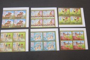 Ajman 1972 Sc 1080-85 Imperf. Olympics BLK(4) set MNH