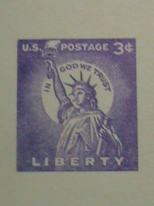 UNITED STATES-1954 SC#1035- 67 YEARS OLD-LIBERTY STATURE POST CARD MNH SHEET-VF