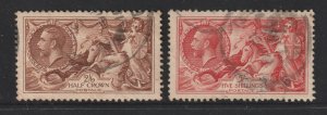 Great Britain a used KGV 2/6 & 5/- from 1934