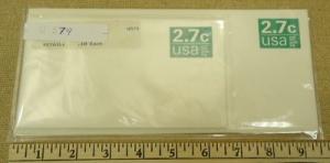 U579 2.7c U.S. Postage Envelopes qty 5