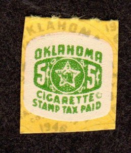 Oklahoma State Revenue, Cigarettes SRS # C36 MNH Lot 230719 -02