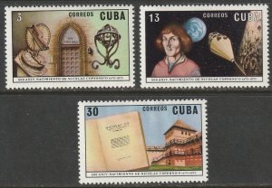 Cuba 1973 Sc 1799-801 set MNH** some disturbed gum