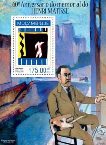 Mozambique - 2014 French Artist Matisse Stamp Souvenir Sheet 13A-1455