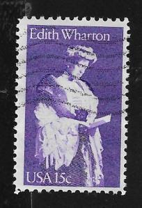 SC# 1832 - (15c) - Edith Wharton, Used Single