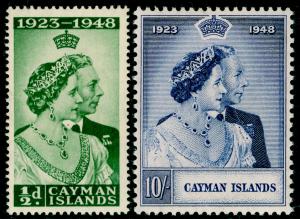 CAYMAN ISLANDS SG129-130, COMPLETE SET, NH MINT. Cat £24. RSW.