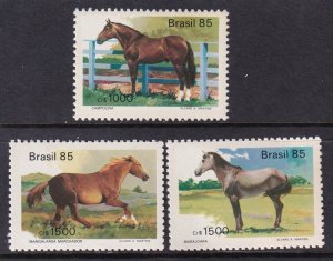 Brazil 1976-1978 Horses MNH VF