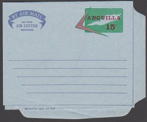 ANGUILLA 15c airletter / aerogramme unused.................................J731a