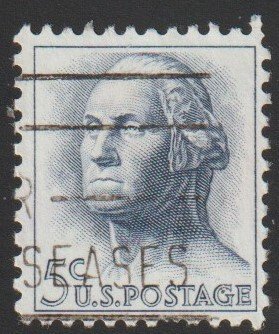 SC# 1213 - (5c) - George Washington, used single