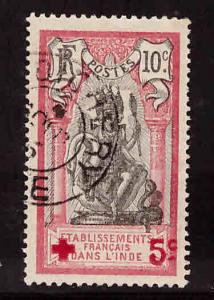 FRENCH INDIA  Scott B1 Used Semi Postal stamp