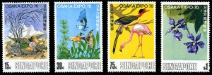 Singapore #112-115 Cat$23, 1970 Osaka Expo, set of four, never hinged