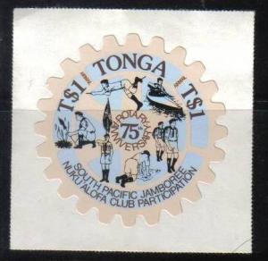 Tonga 1980 $1 Boy Scout Jamboree Rotary International Sc C293 Odd Shape MNH # 37