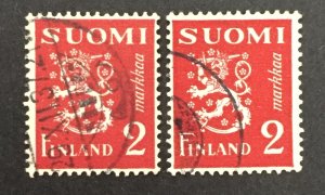 Finland 1936 #173, Wholesale lot of 2, Used, CV $1