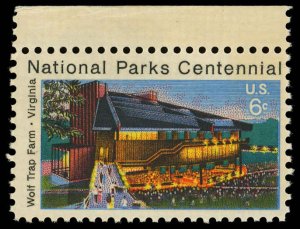 US Sc 1452 VF/MNH - 1972 6¢ Wolf Trap Farm