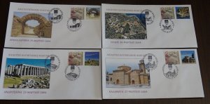 Greece 2004 Torch Relay Small SET of 8 Covers