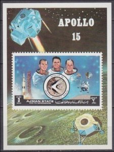 1972 Ajman 1263/B345b Apollo 15 / Future Exploration 6,00 €