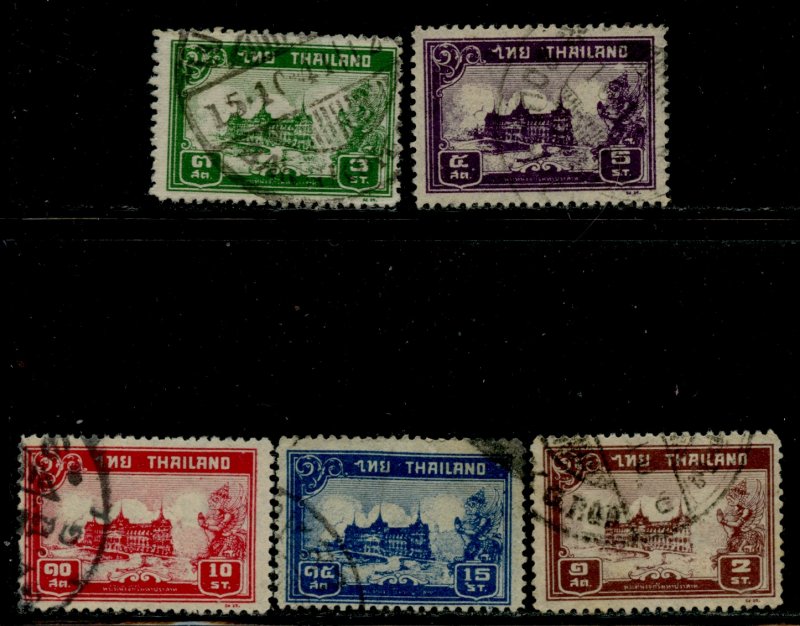 Thailand # 238-42, Used. CV $ 7.00