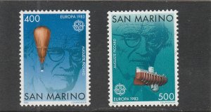 San Marino  Scott#  1049-1050  MNH  (1983 Europa)