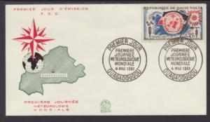 Burkina Faso 93 Meterology 1961 U/A FDC