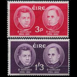 IRELAND 1962 - Scott# 182-3 Gaelic Scholars Set of 2 LH