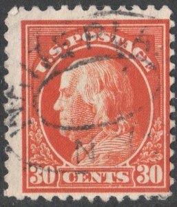 SC#516 30¢ Franklin Single (1917) Used