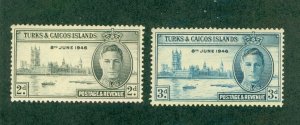 TURKS _ CAICOS 90-91 MNH BIN $0.50