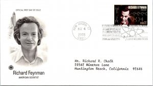 FDC 2005 SC #3906-3909 Richard Freyman  - New Haven, CT - Single - J2905