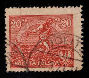 Poland Scott 191 Used, 25x21 mm