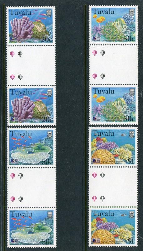 Tuvalu 776-779 MNH, 1998. Marine Life. x29411