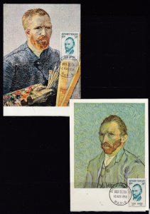 France - Scott #816 - First Day of Issues on Cards - Van Gogh