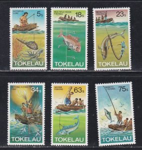 Tokelau # 85-90, Fishing Methods, NH, 1/2 Cat