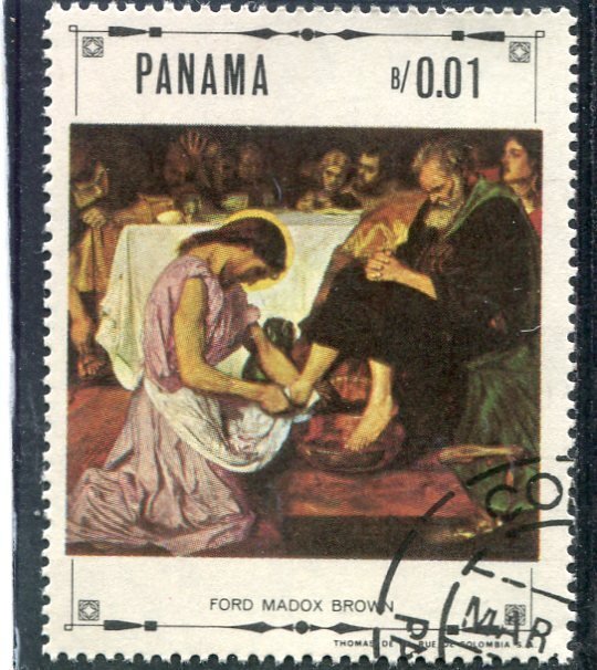 Panama FORD MADOX BROWN British Painter Stamp Perforated Used