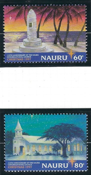 Nauru 447-48 MNH 1997 Christmas (ad2173)
