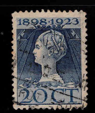 Netherlands Scott 128 Used 1923 Queen Wilhelmina stamp