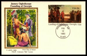 Scott UX98 13 Cents Oglethorpe Postcard Colorano FDC - Unaddressed