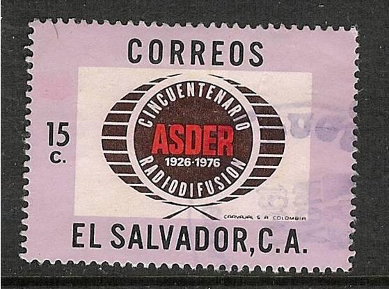 El Salvador Scott 893 Used. 50th Broadcasting  Anniv.