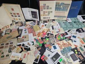 US Stamp Collection Lot OLD Time HUGE Revenue & Back of the Book Hoard LOOK!