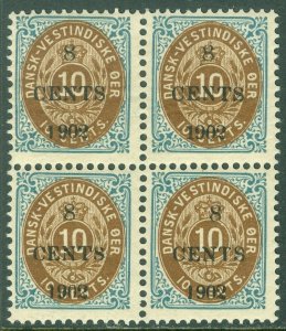 EDW1949SELL : D.W.I. 1902 Scott #25 Block of 4. Very Fine Mint OG Fresh & Choice