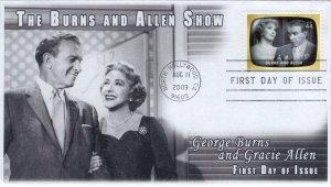 AO-4414p-3, 2009, Early TV Memories, FDC, Add-on Cachet, Standard Postmark, The