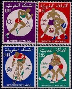 1976 Morocco 840-843 1976 Olympic Games in Montreal