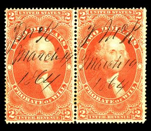 U.S. #R83c USED PAIR