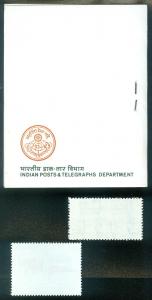 INDIA : 2 Better High Values + 1979 Complete Booklet. All Very Fine, Mint NH.