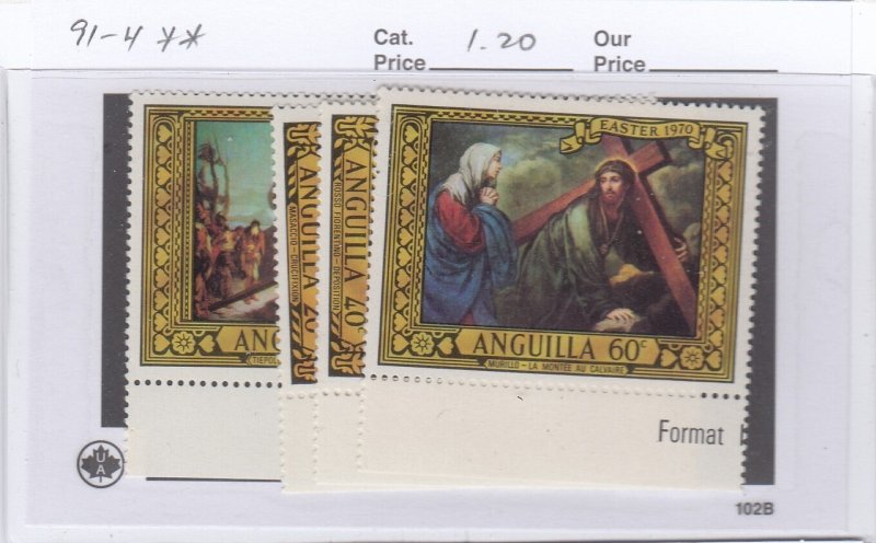Anguilla 91-4 Easter mnh
