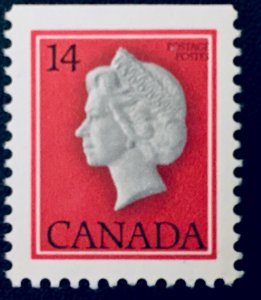 Canada #716a 14¢ Queen Elizabeth II from booklet (1978). MNH