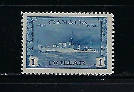 CANADA SCOTT #262 1942-43 GEORGE VI $1 DESTROYER - MINT NEVER HINGED